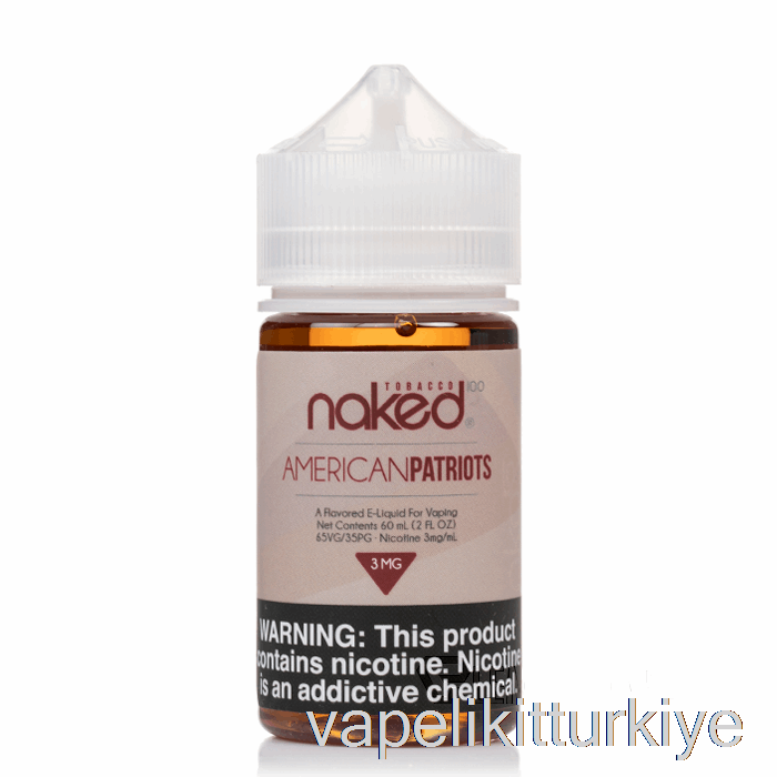 Vape Kalem Vape Mate Amerikan Vatanseverler - çıplak 100 Tütün - 60ml 3mg